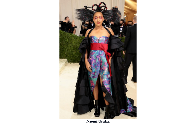Naomi Osaka a rendu un vibrant hommage à ses origines haïtienne et Japonaise au Met Gala 2021 qui s'est déroulé le 13 septembre dernier au Metropolitan Museum of art de New York, aux États-Unis